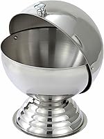 Winco 20 oz Stainless Steel Sugar Bowl with Roll-Top Lid - Commercial Grade, Durable for Home & Pro Kitchens