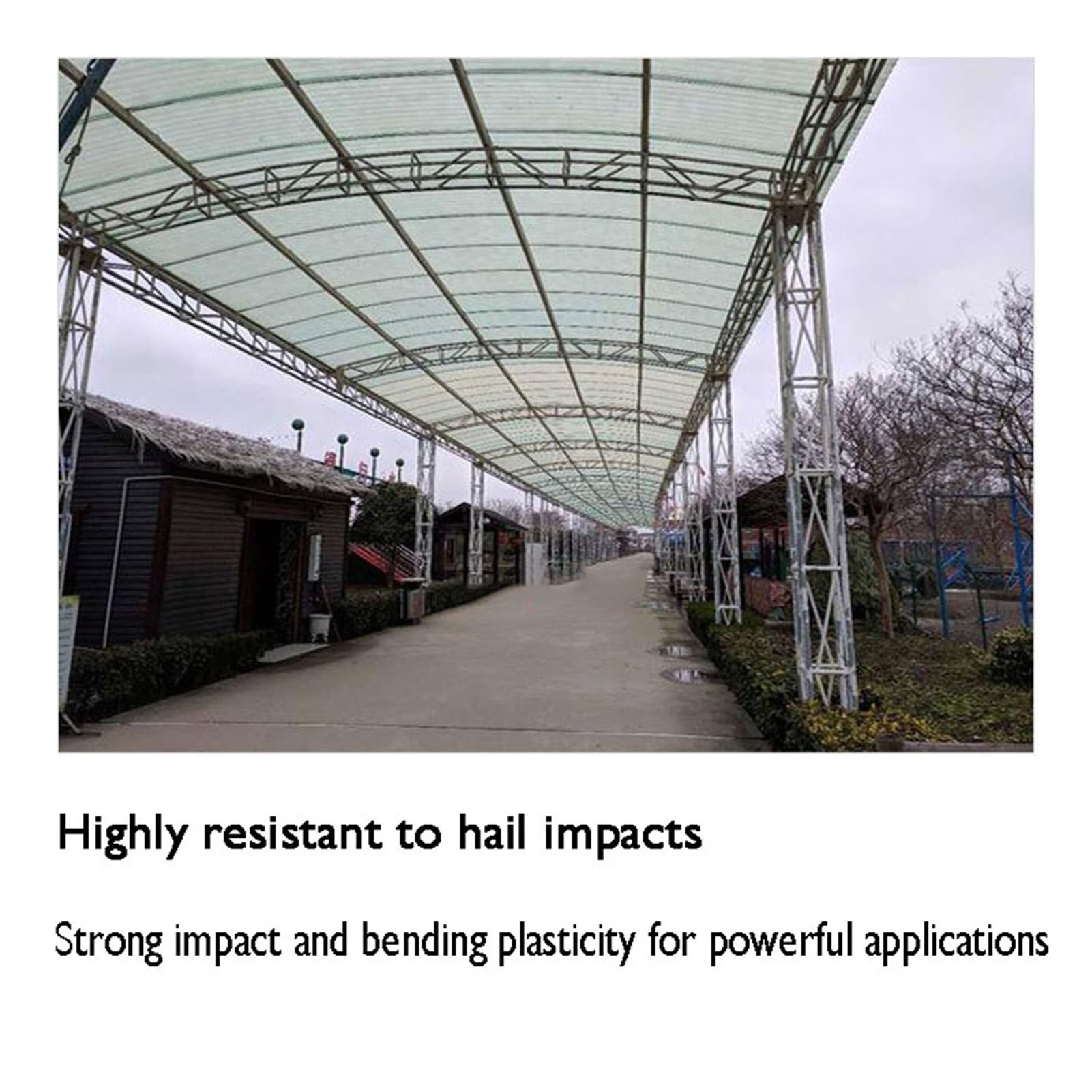 Cubierta de techo de plástico térmico resistente a la intemperie, protector de tragaluz para invernaderos, 1 x 25 m, solución duradera resistente a los rayos UV