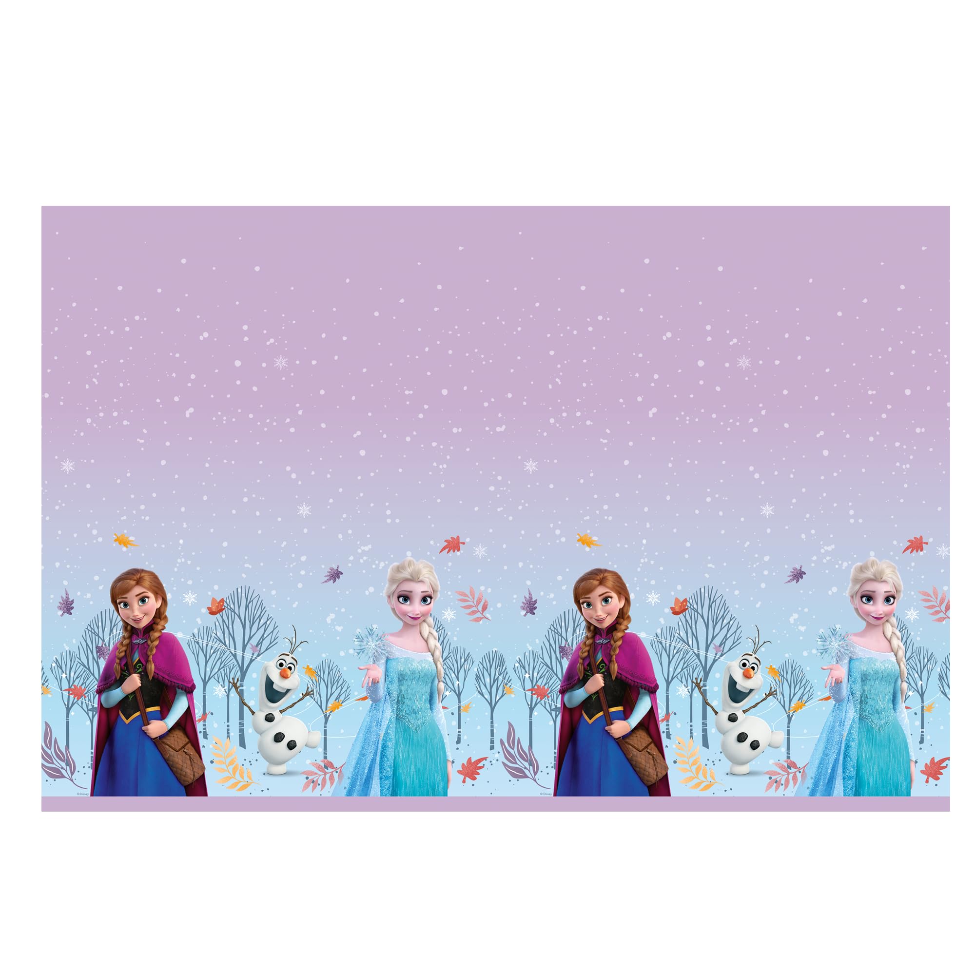Procos Frozen Idyllic Wonder Plastic Tablecover 120x180cm 1Ct