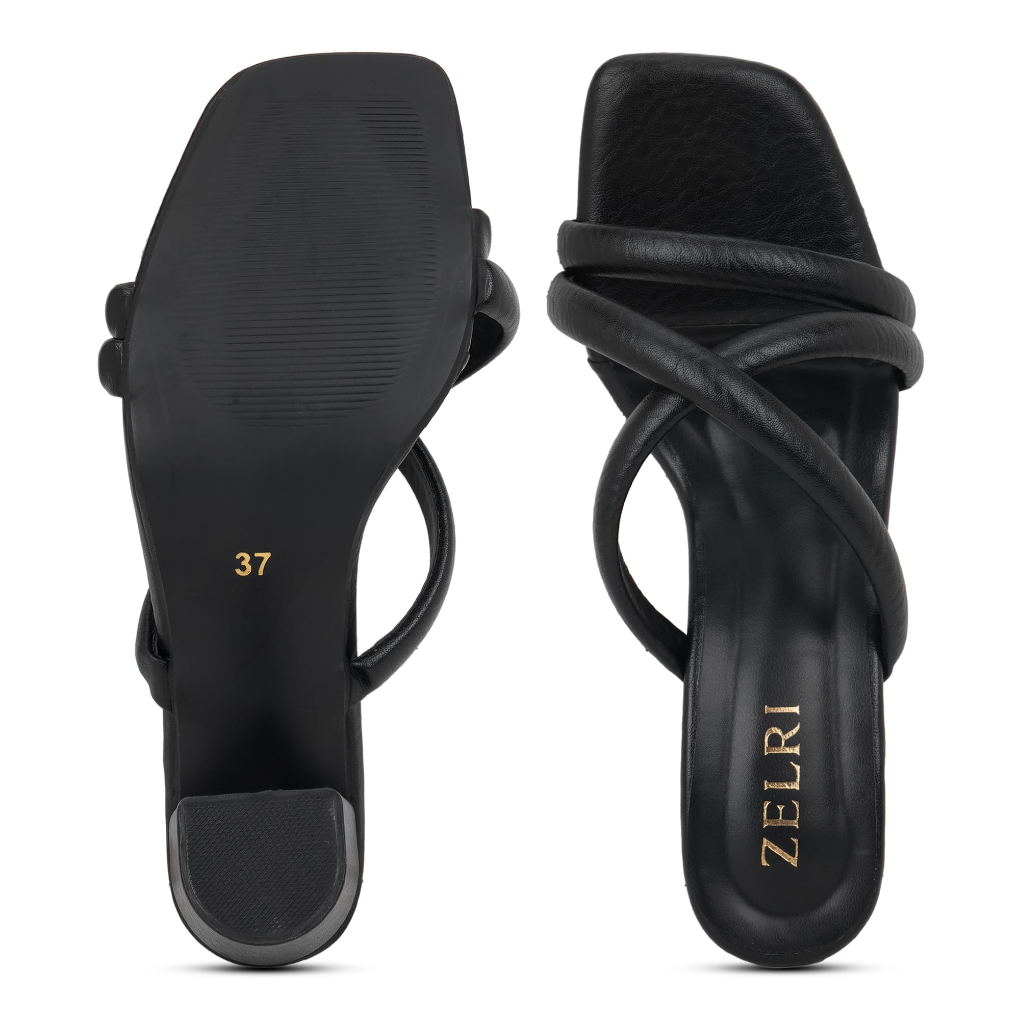 Women’s Block Heel Sandals | Cross Strap Square Toe Heels for Office, Party & Casual Wear-image-38