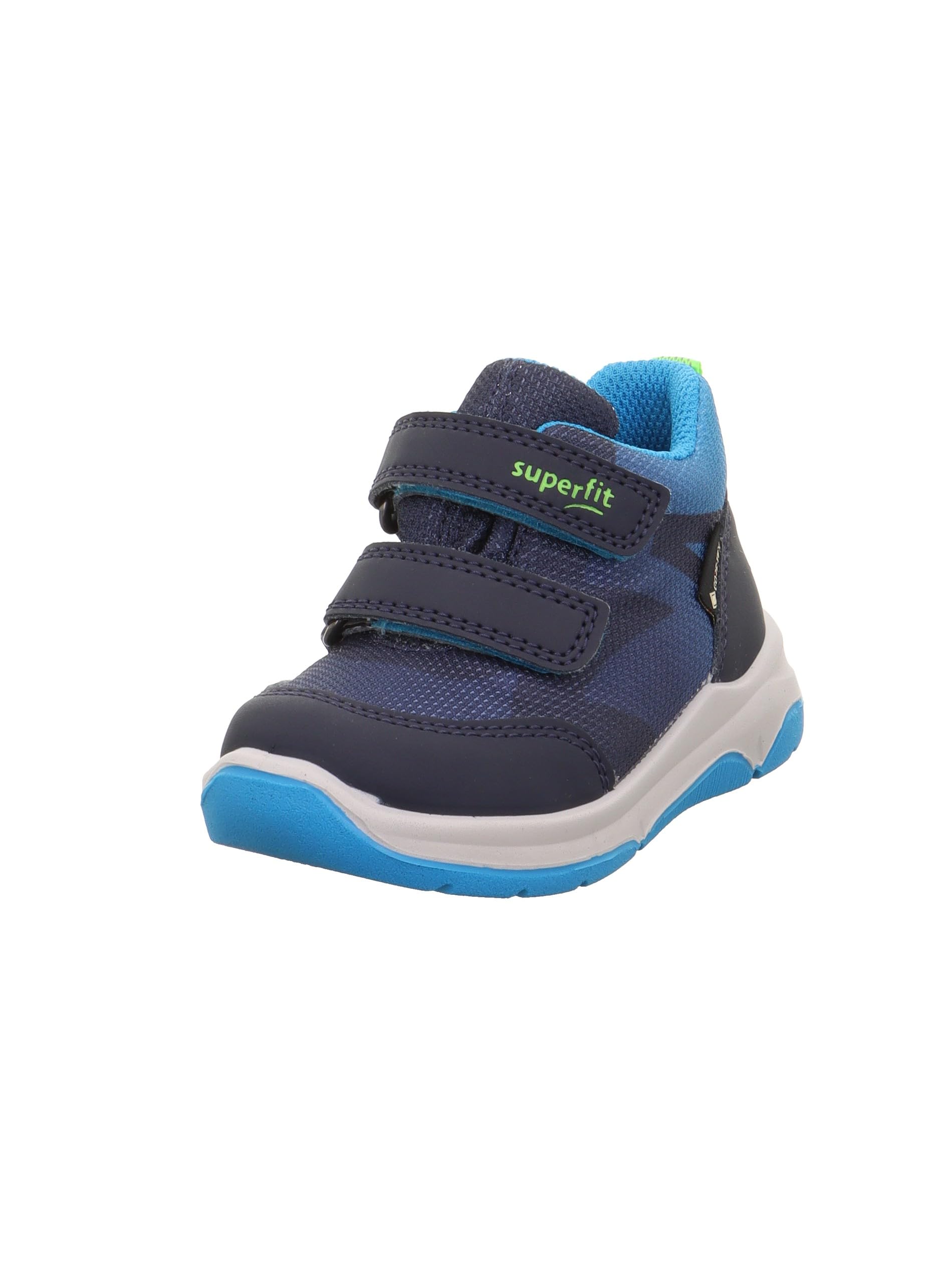 Superfit Baby Boys Cooper Leicht gefütterte Gore-Tex Sneaker, Blau/HELLGRÜN 8000