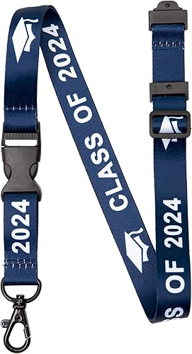 EASTEX Llavero con cordón para la clase de 2024, regalo de graduación, cordón de identificación para llaves