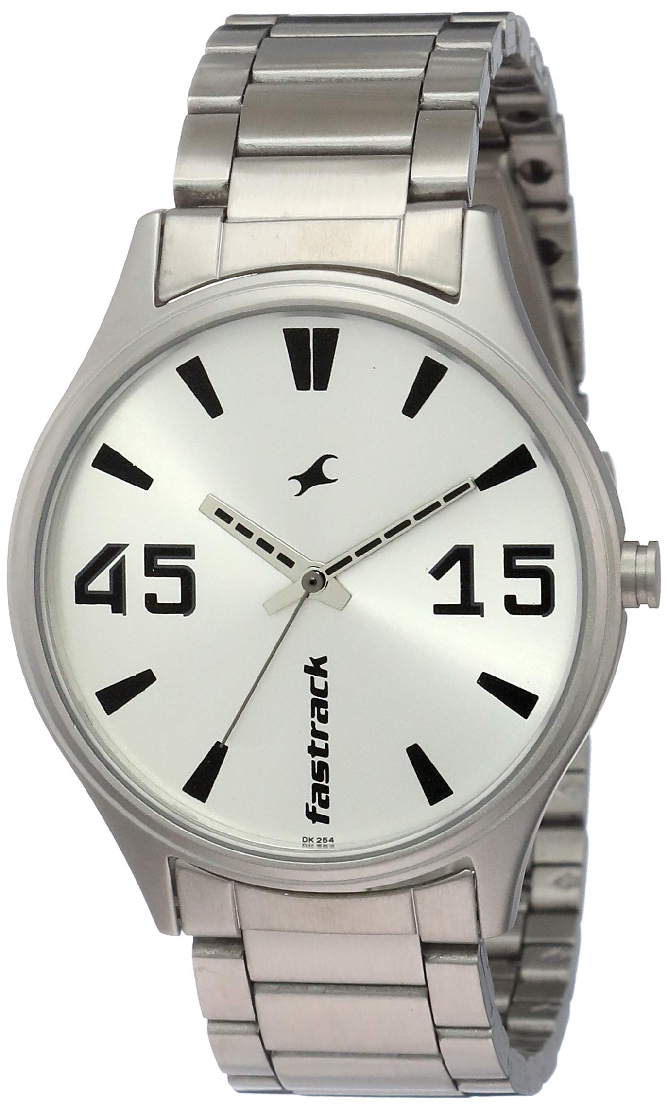 Fastrack Men Stainless Steel s Analog Watch | With Stainless Strap| Round Dial Watch| Water Resistant Watch| Silver Color Watch, Band Color-Silver (B081RMS4KM) Amazon Price History, Amazon Price Tracker