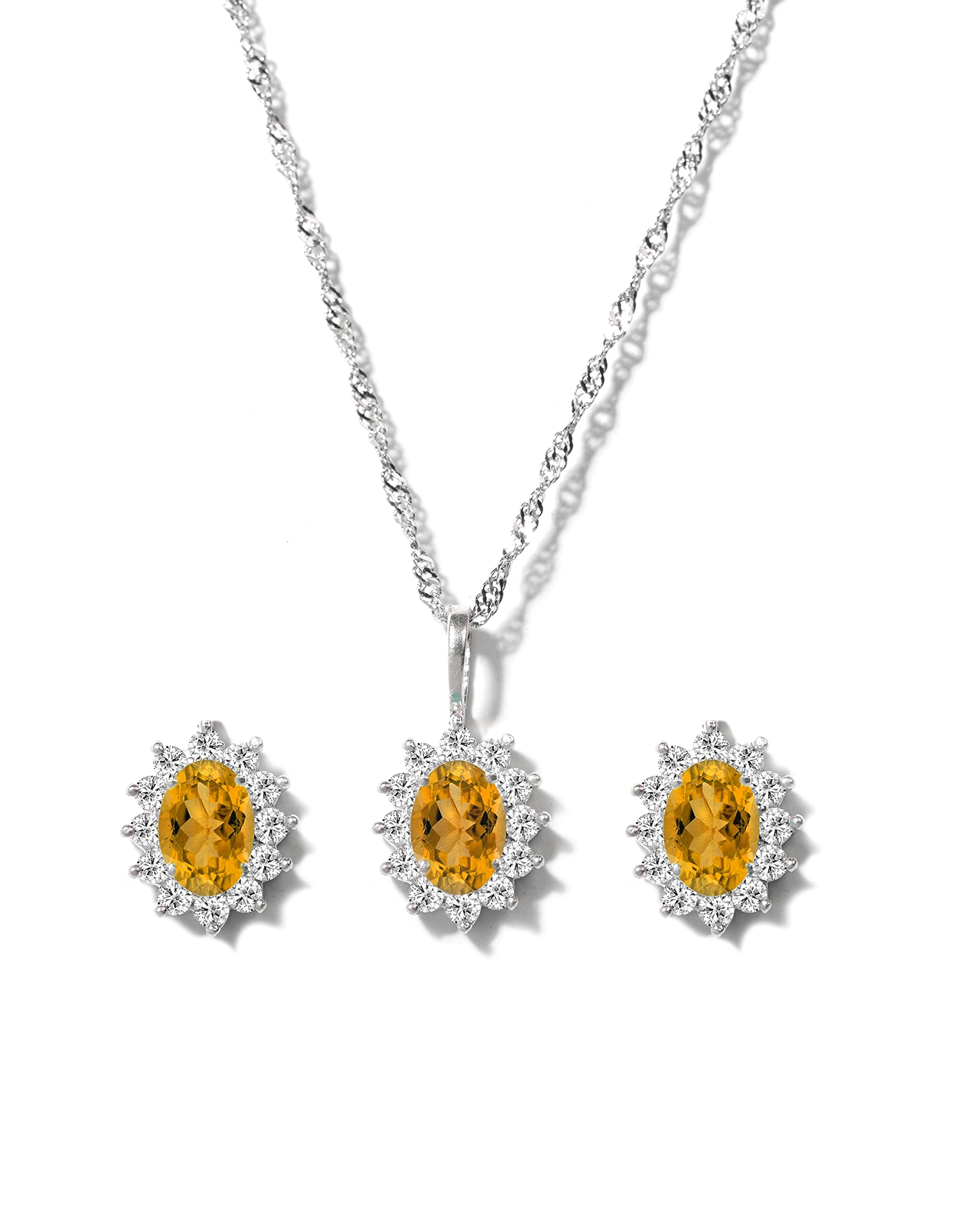 See full amazon price history chart for Gempro 925 Sterling Silver Certified Citrine Pendant and Stud Earrings Set for Women Gempro 925 Sterling Silver Certified Citrine Pendant and Stud Earrings Set for Women (B099WXSGKF) Amazon Price History, Amazon Price Tracker