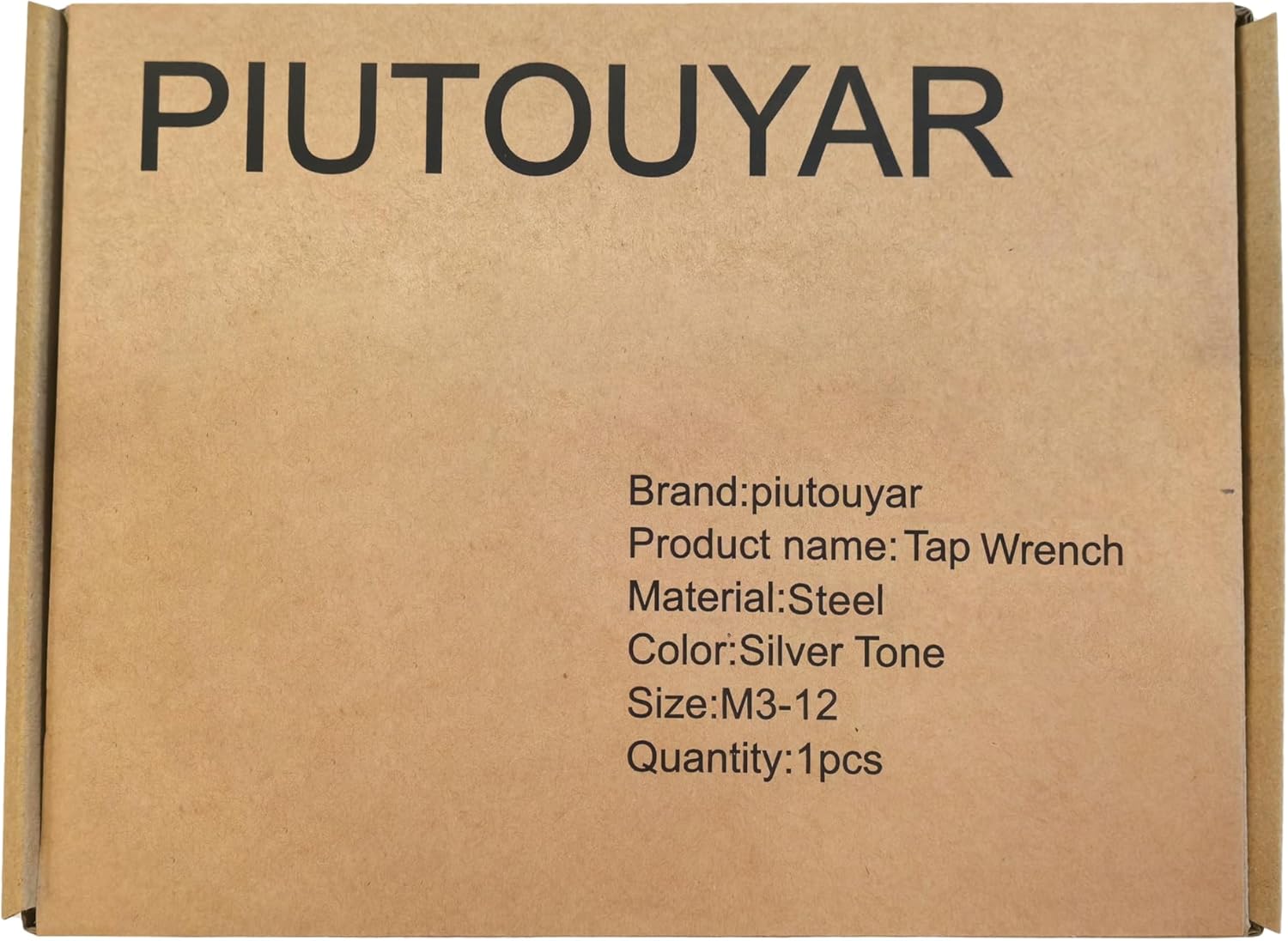 Piutouyar M3-M12 Adjustable Tap Wrench Handle 1/16"-1/2" Tap Handle Reamer Wrench Profesional Tool