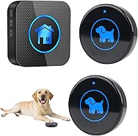Cangecit 2026 Enhanced Touch Wireless Dog Doorbell for Potty Training - 1000ft Range, Waterproof, 55 Melodies, 2 Buttons