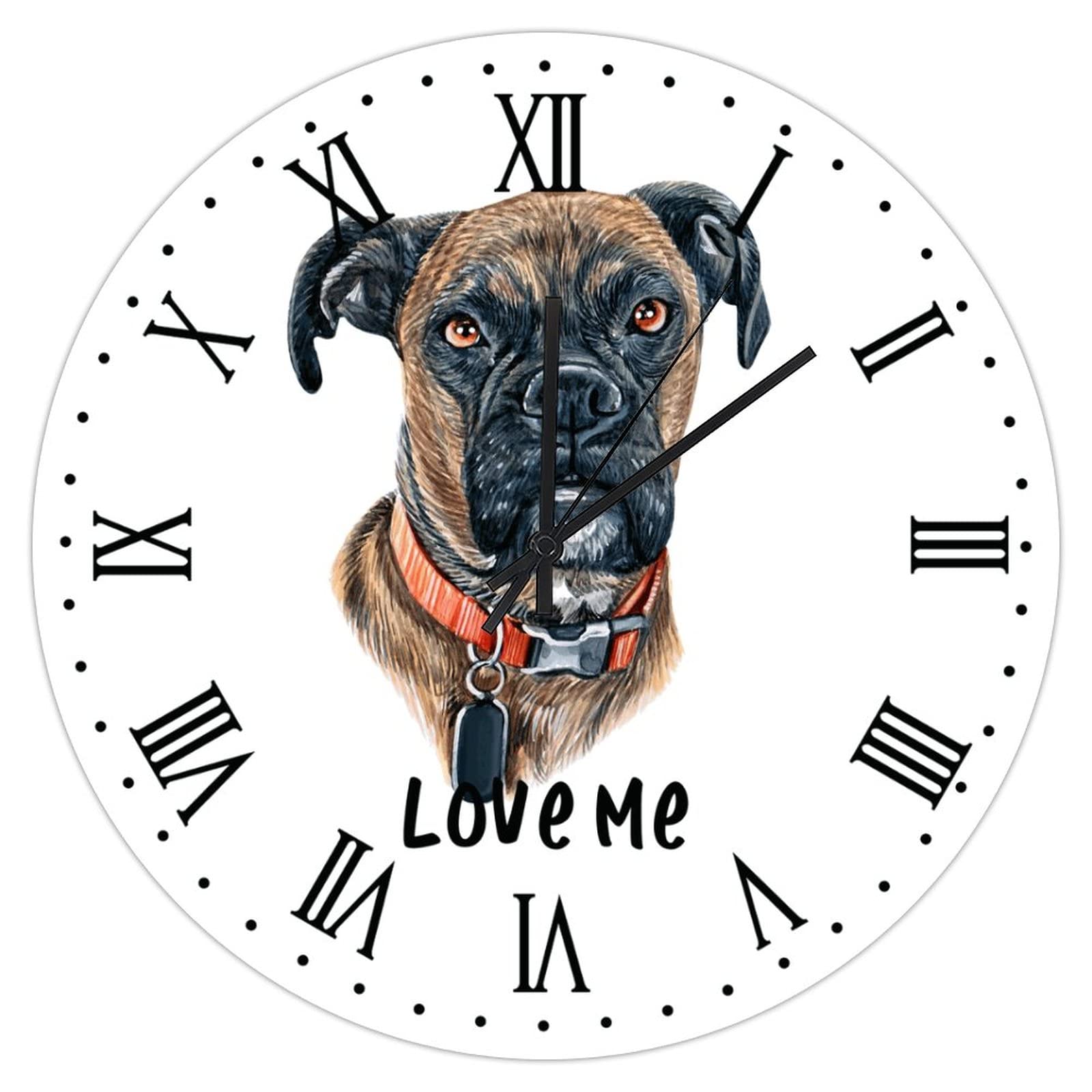 Horloge murale décorative Puppy Pet Love Me de qualité supérieure 38 cm