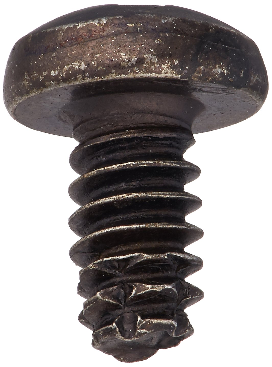 Small Parts 0604FPPBZ Steel Thread Cutting Screw, Black Zinc Plated, Pan Head, Phillips Drive, Type F, #6-32 Thread Size, 1/4" Length (Pack of 100)