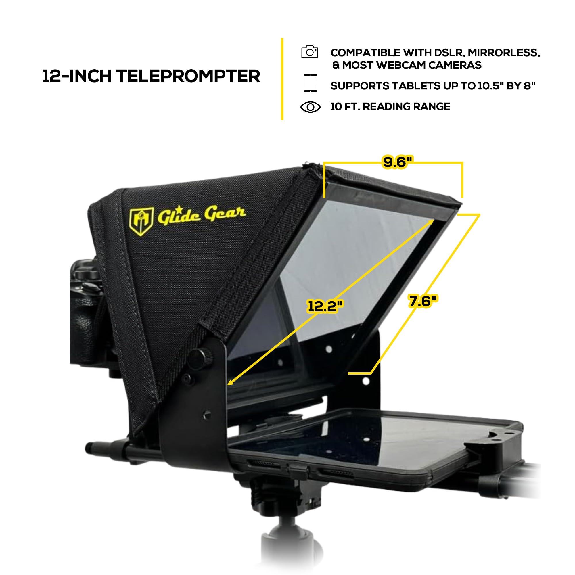 Amazon.com : Glide Gear TMP 500 Teleprompter – DSLR, Tablet