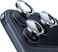 Vista 51 de ESR Protector de lente de cámara para iPhone 17 Pro Max/17 Pro/16 Pro Max/16 Pro/15 Pro Max/15 Pro/14 Pro Max/14 Pro, protectores de cámara Negro