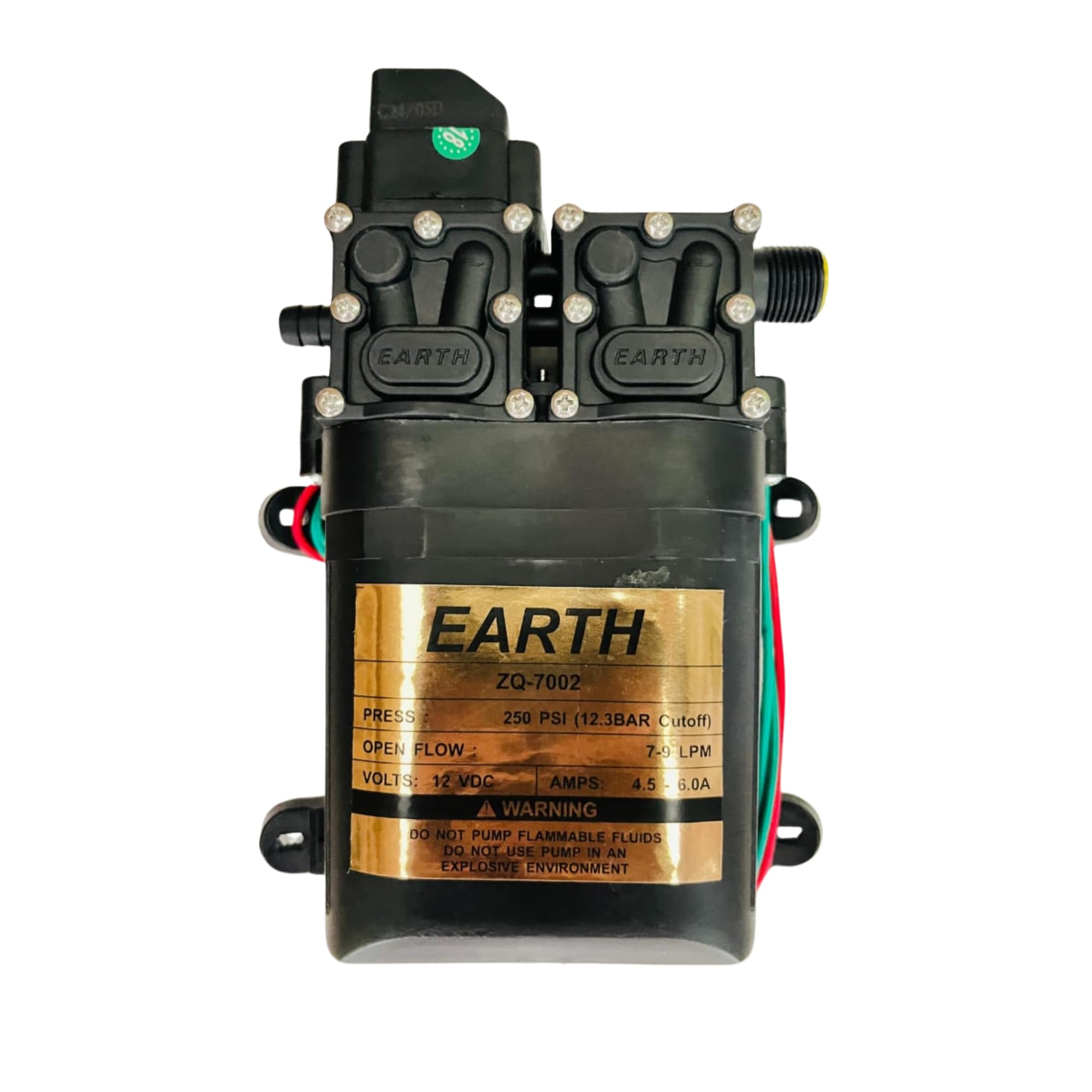 See full amazon price history chart for RaviEnterprise Earth High Pressure Pumps 12v DC Water Pump Diaphragm Pump Double Motor Pump Motor (250 PSI FLOW RATE- 10 Leter Par Minute RaviEnterprise Earth High Pressure Pumps 12v DC Water Pump Diaphragm Pump Double Motor Pump Motor (250 PSI FLOW RATE- 10 Leter Par Minute (B0DDCLXR3P) Amazon Price History, Amazon Price Tracker