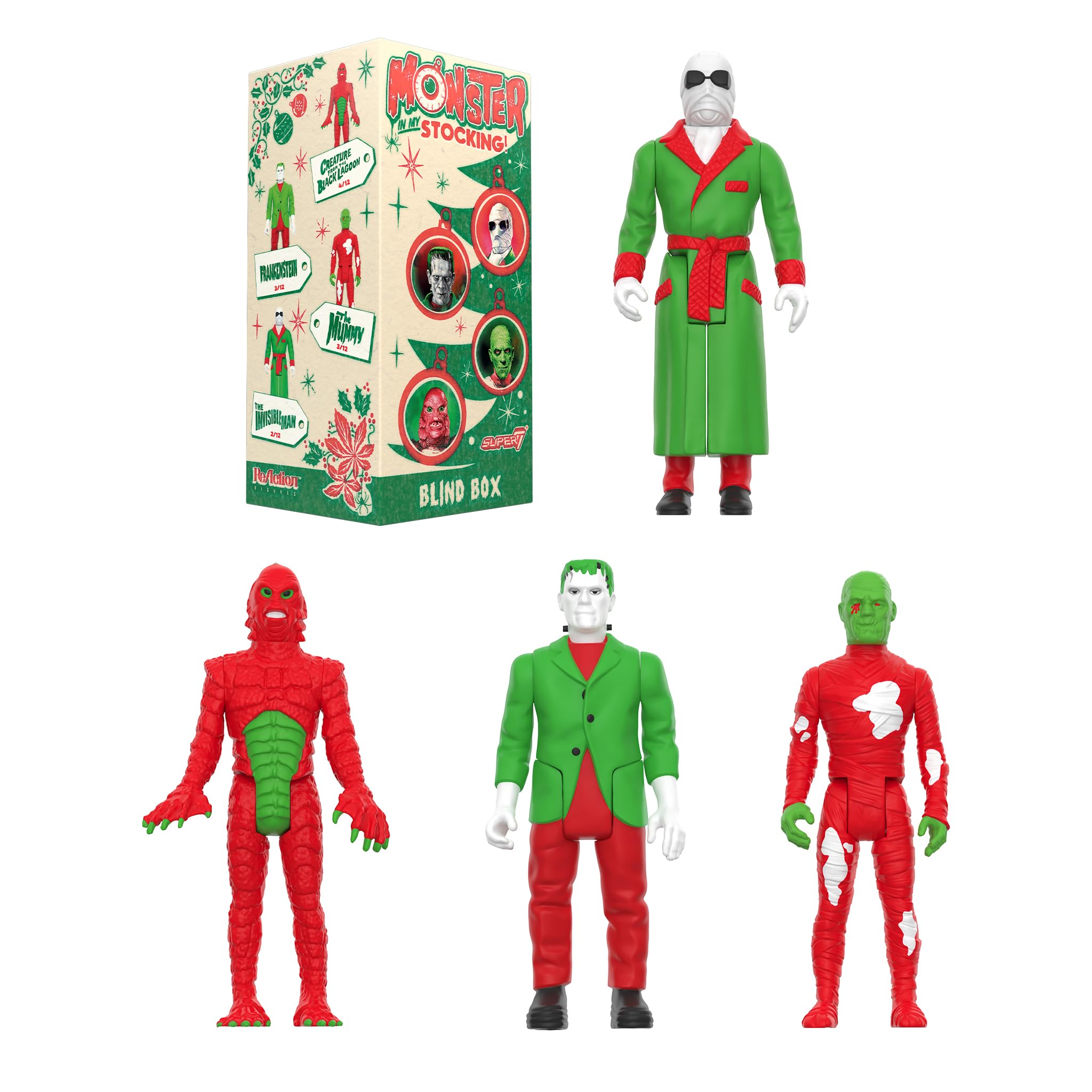 Amazon.com: Super7 Universal Monsters Blind Box Flat - (12 Pack