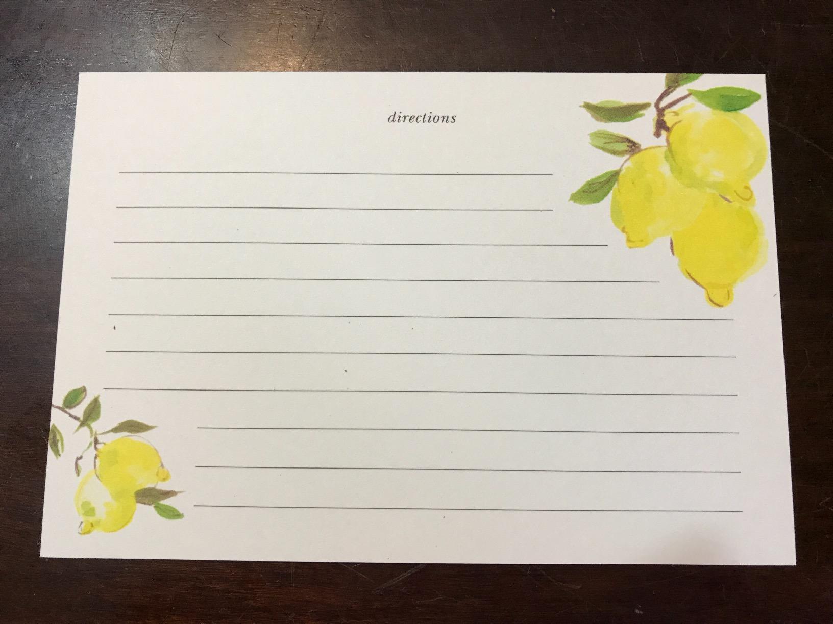 Amazon.com: Kate Spade New York Double Sided Recipe Card Set of 40 ...