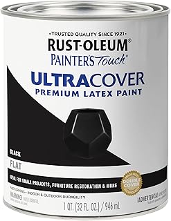 27 Black Kitchen Ideas For a Bold Sophisticated Look 142 Rust-Oleum 1976502 Painter's Touch Latex Paint, Flat Black 32 Fl Oz, 1 Q...