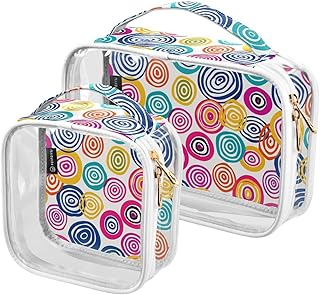 MNSRUU Bolsas de maquillaje transparentes con...