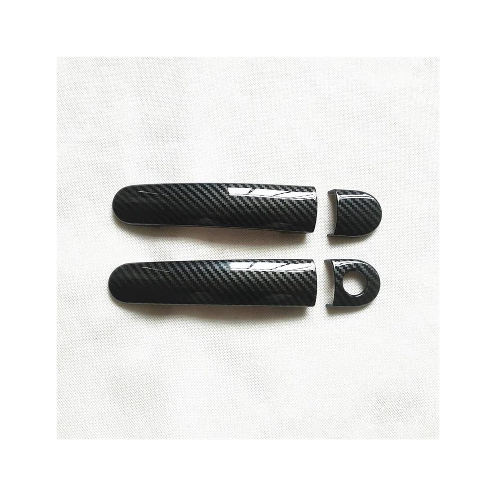 SJLERST Couvercle De Poignée De Porte Extérieure En Fiber De Carbone, Garniture Extérieure