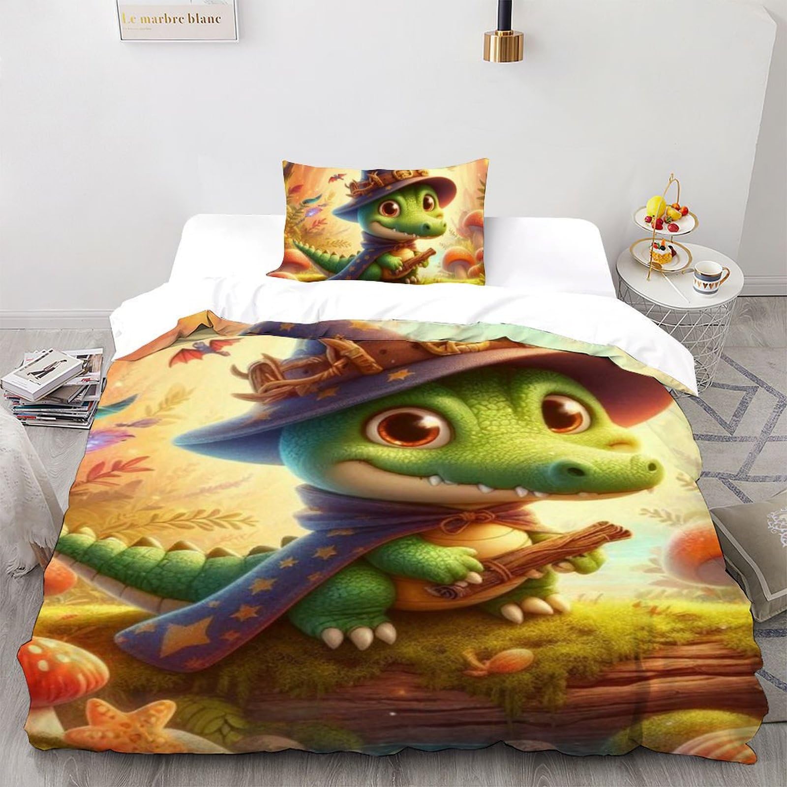 Housse de couette enfant crocodile pour créer une ambiance jungle dans sa chambre