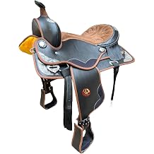 ADB CREATIONS Classic Handmade Western Synthetic Lightweight Comfort Barrel Racing Trail Tack Equestrian Horse Saddle All Accessories Included Seat Size 10"-18"