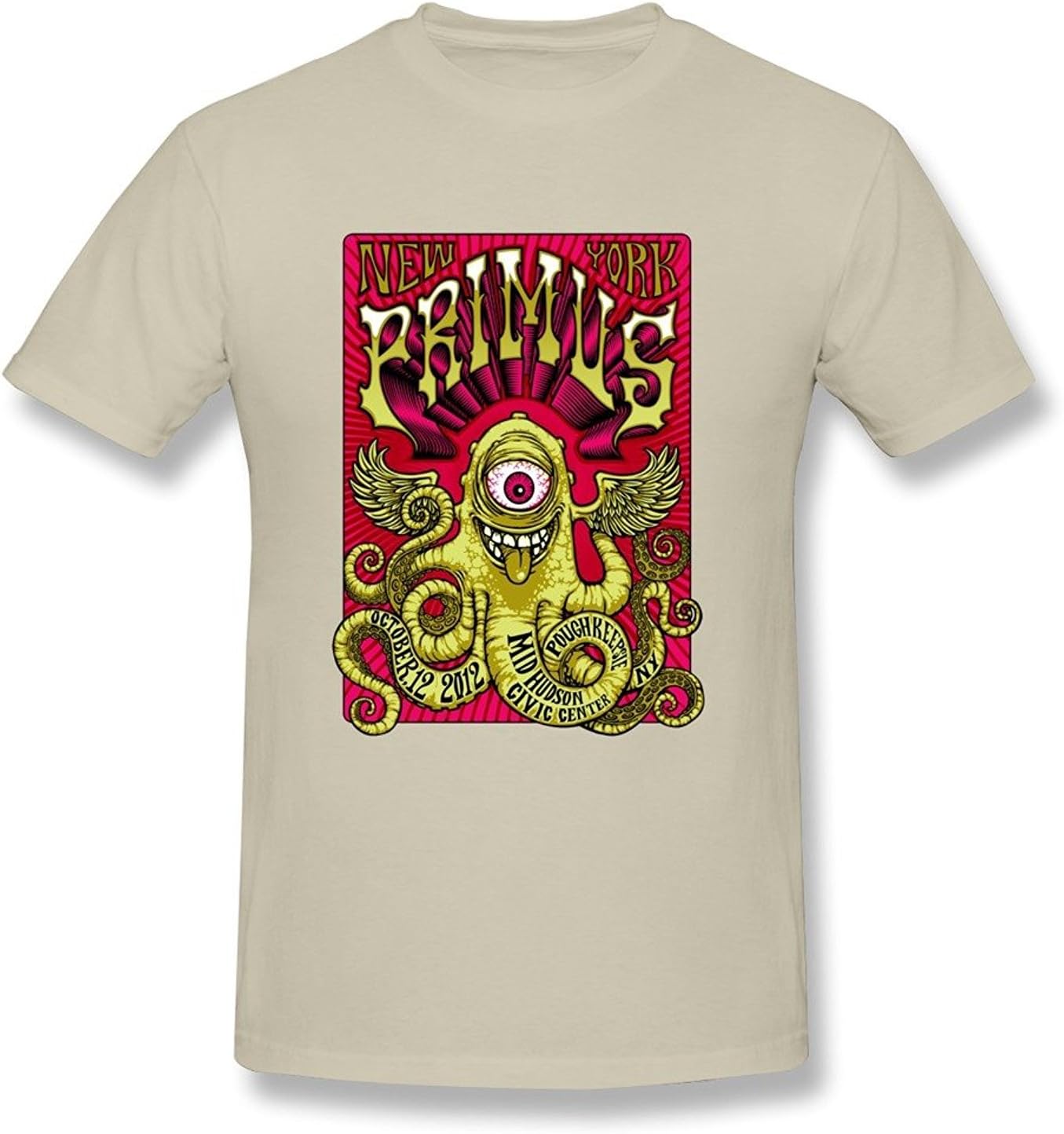Men's Black New Rock Primus 2015 World Tour T-Shirt