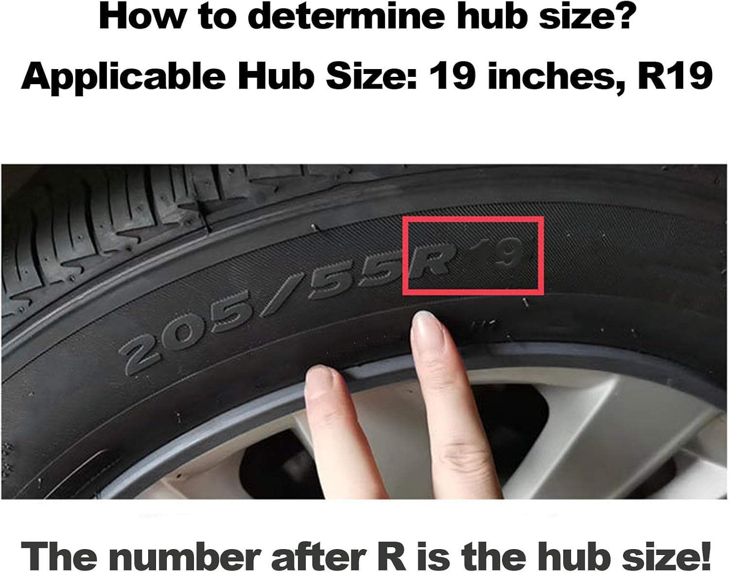 Scratch Wheel Rim Protector Strip, 4Pcs Adhesive Installation Wheel Hub Guard, Stylish Look Rim Guard for 19in Car Wheel Hub (Black)