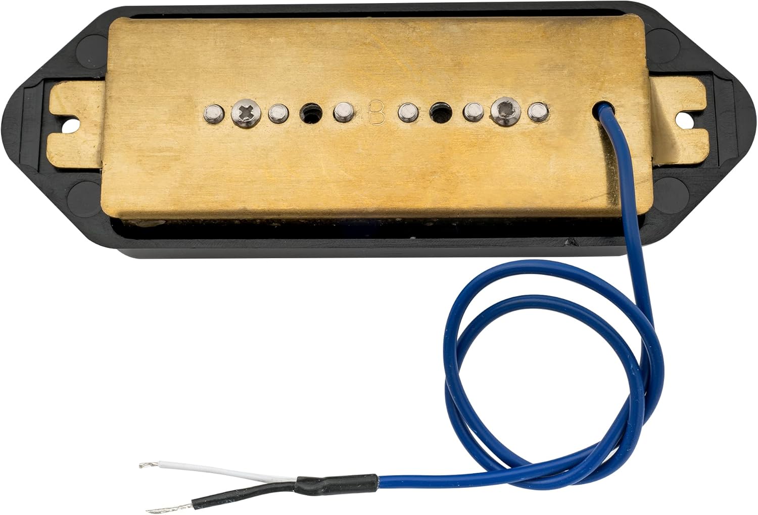 Wilkinson WO90 Ceramic P90 Dogear Bridge Pickup for Les Paul SG Electric Guitar, Black