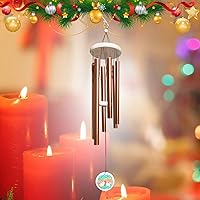 Vista 2 de FONMY Campanillas de viento al aire libre con símbolo colorido del árbol de la vida, campanillas de viento conmemorativas para un ser querido, gran