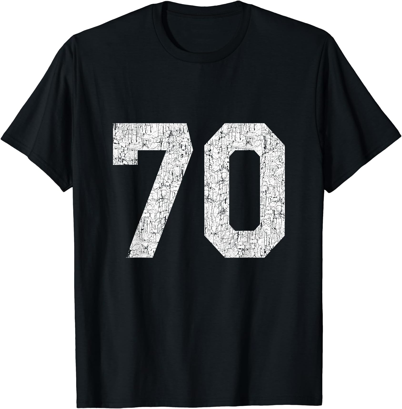 Athlete Number 70 for Sport TeamsJersey Uniform Number #70 Athletic Style Sports Graphic T-Shirt