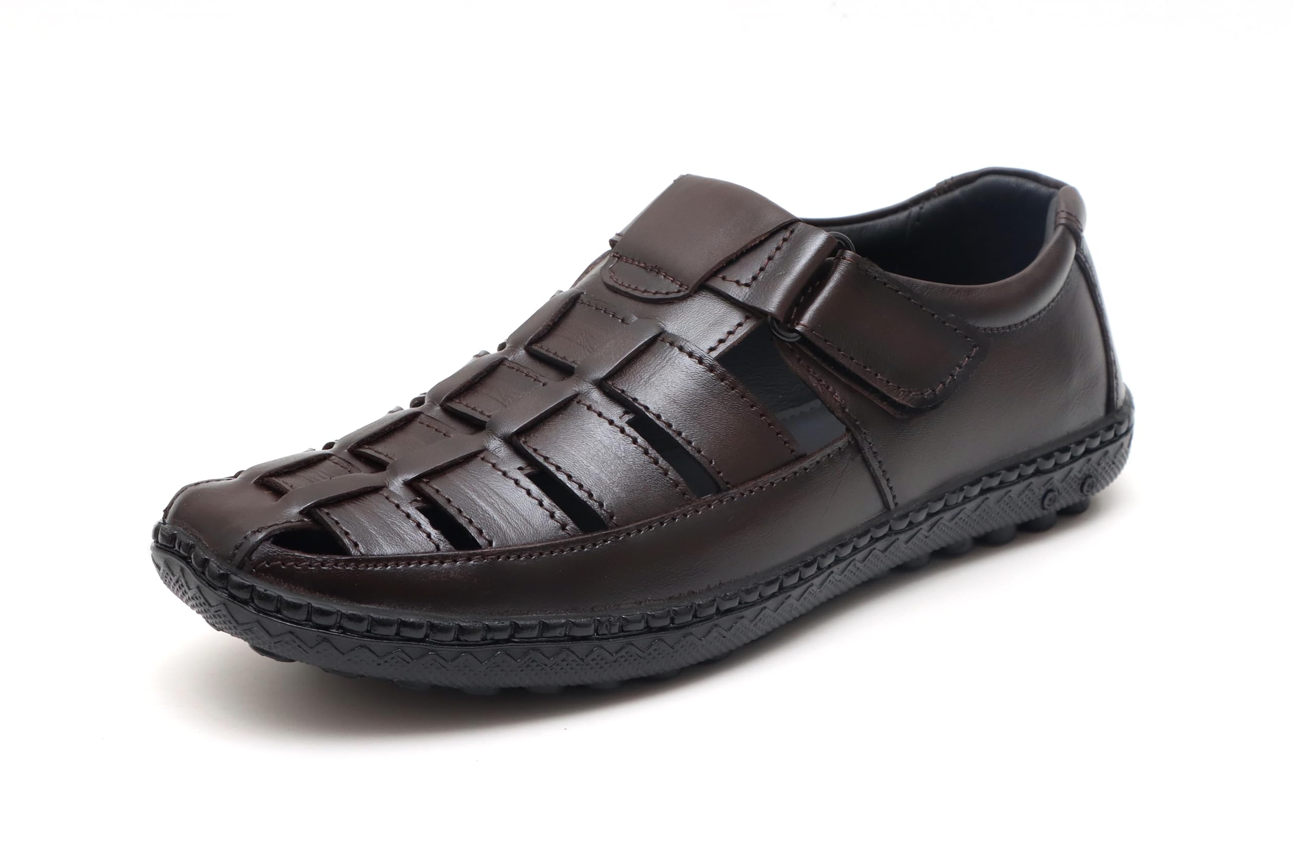 ARAMISH Brown Genuine Leather Stylish Fisherman Sandals for Men - 5 UK (B0D8LDVK2H) Amazon Price History, Amazon Price Tracker