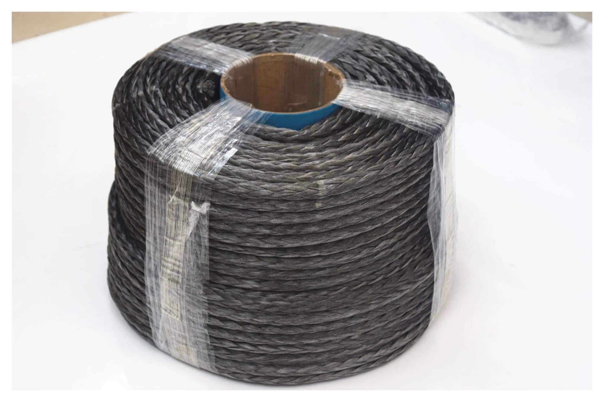 1pc 6mm*100m Grey Strength Braided Cord UHMWPE Throw Line With Abrasion Flame Resistant Tactical Paracord