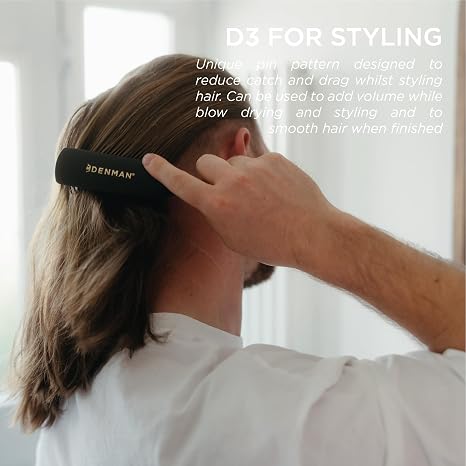 Denman D3 Original Curl Definer & Styler, Curly Hair Brush for Women & Men 7 Row Detangling & Curl Defining Brush for Smooth Defined Curls - a precision Styling Brush for straight hair