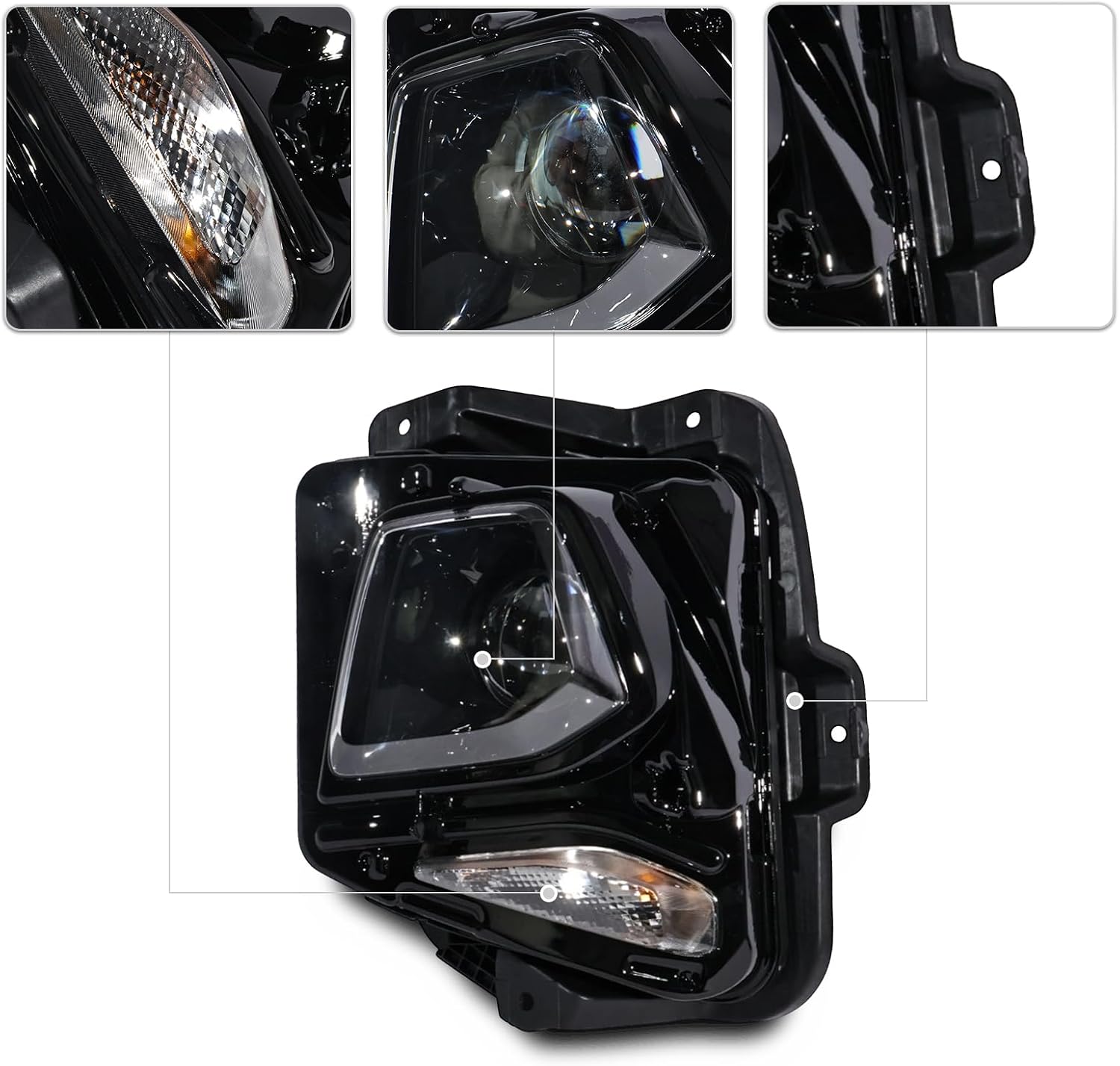Headlight Headlamp Assembly Fit for 2019 2020 2021 2022 Chevy Blazer, Headlamp for Chevrolet Blazer Replace for GM2502492 84588815, Left Driver Side