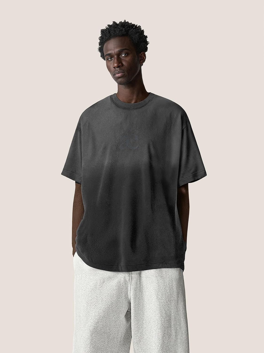 Aelfric Eden Mens Oversized T-Shirts Heavyweight Cotton Gradient Wash Tshirt Loose Fit Short Sleeve Vintage Tees - Image 2