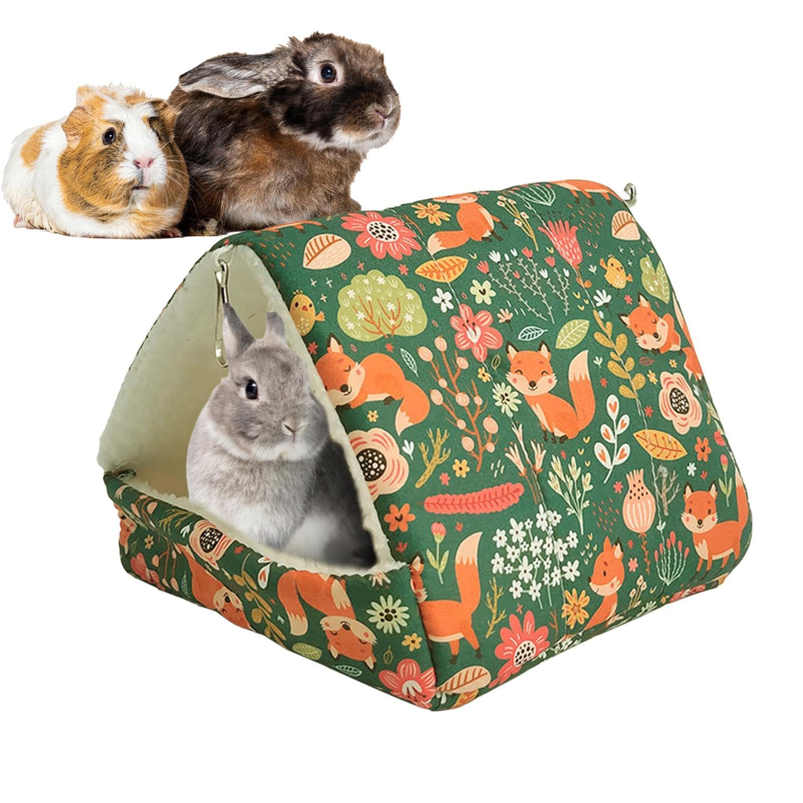Gabbia per piccoli animali, cuccia invernale lavabile | Casa riscaldante per conigli, gabbia coniglio - Coniglio