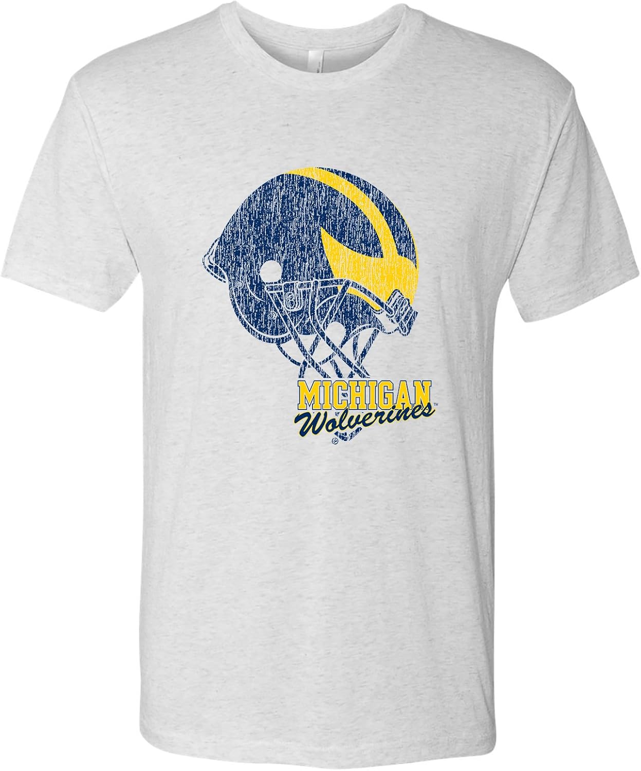 NCAA Tilted Football Helmet, Team Color Triblend T Shirt, College, University