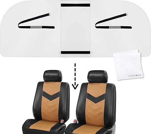 Kleantoolz Barrera de plexiglás ajustable para protección contra estornudos para automóvil, división, mejorada para la mayoría de vehículos, escudo