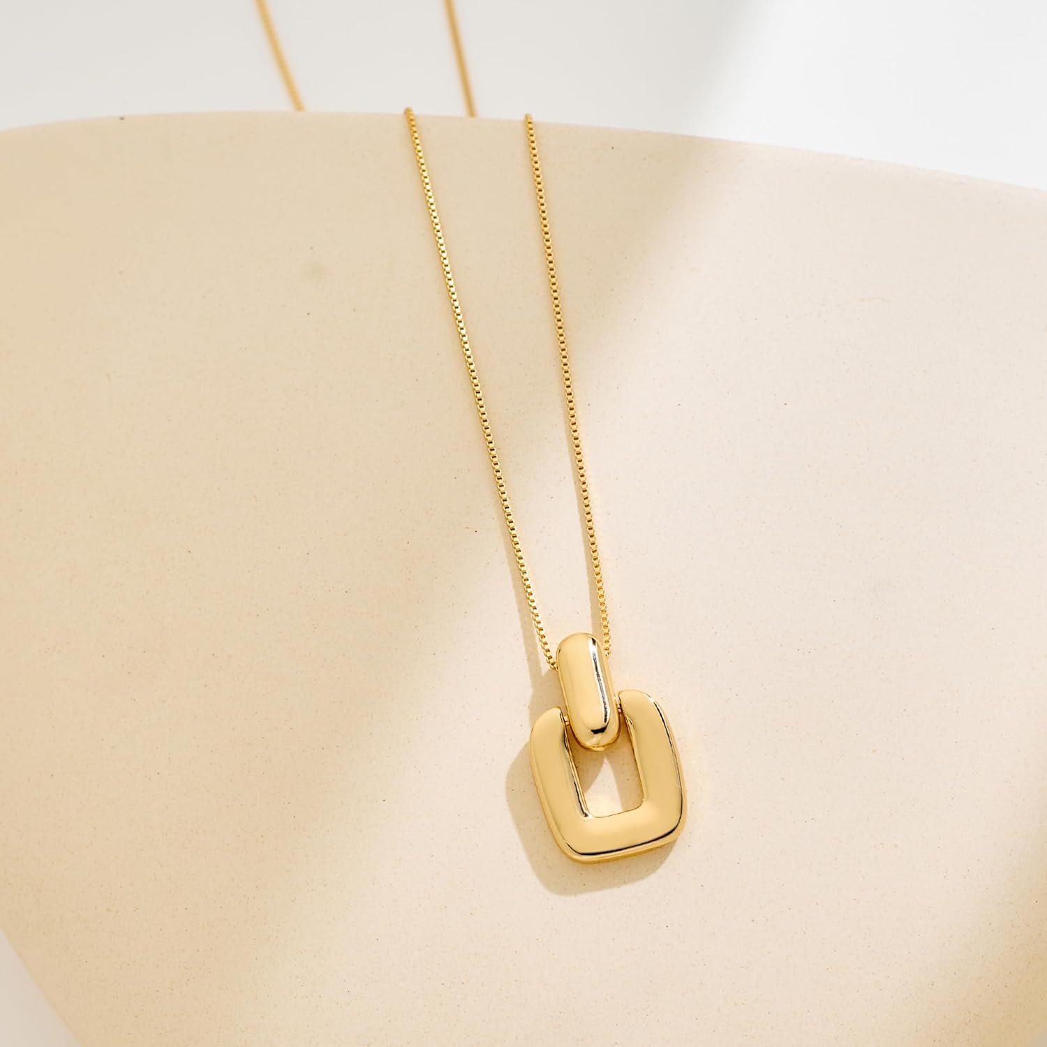 Gold Pendant Necklace for Women Statement Gold Silver Necklace Trendy Jewelry for Women - Image 4