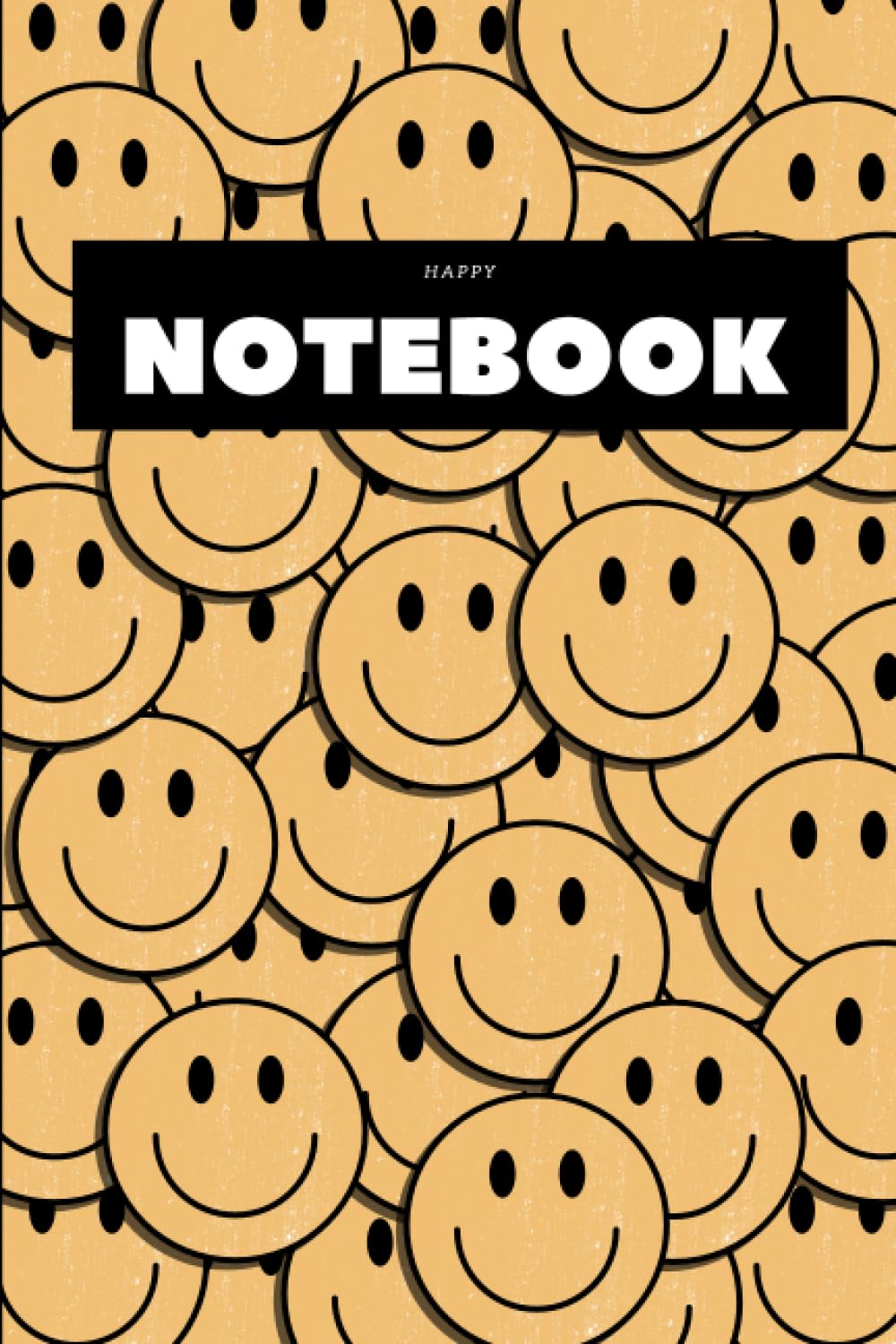 Happy Notebook: Cool Stamp Themed Journal, 120 pages, Ideal for Mom, Dad, Kids and Happy People that love stickers to stay motivated