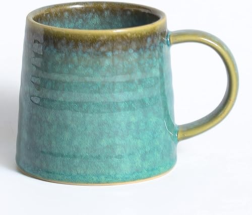 Miniatura 12 de Taza de Café Grande de Cerámica, Tazas de Cerámica Hechas a Mano, Tazas de Té con Asa Grande para Oficina y Hogar, 15.5 oz, Apta para Lavavajillas