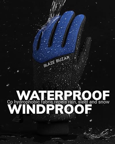 Miniatura 2 de Waterproof Ski Gloves with Touchscreen, Thermal Fleece Lined Winter Gloves for Skiing, Cycling, Snowboarding & Outdoor Sports