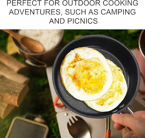 Miniatura 3 de Rehomy Mini sartén antiadherente para huevos y tortillas, sartén individual de 5.5 pulgadas, infusión de diamante, sartén multiusos diseñada para