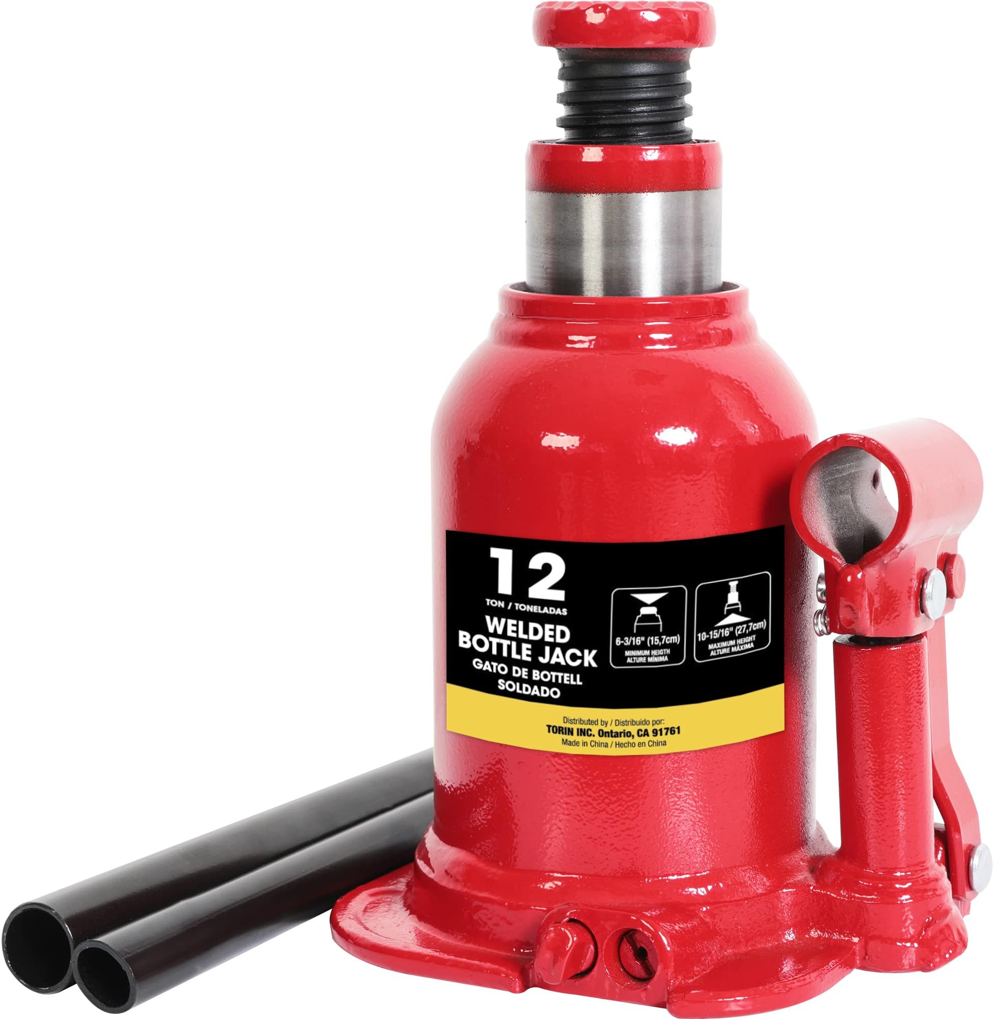 Strongway 2Ton Hydraulic High Lift Double Ram Bottle Jack