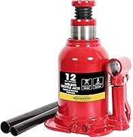 Vista 9 de BIG RED 10 toneladas (20,000 lb) Torin gato hidráulico soldado tipo botella para automóvil para reparación y elevación de casa, negro, AT91003BB