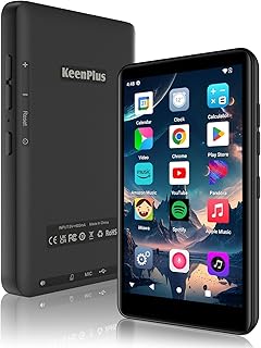 144GB Smart MP3 Player with Bluetooth and WiFi,KeenPlus MP4 4.0" Touch Screen and Android 13 Supports Latest Apps & Browsing,Pre-Installed Spotify,Amazon Music & Mainstream Apps,Parental Controls