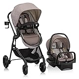 Evenflo Pivot Modular Travel System with LiteMax Infant Car Seat (Desert Tan) Desert Tan Pivot Modular Travel System with LiteMax Infant Car Seat NEW SIDE IMPACT