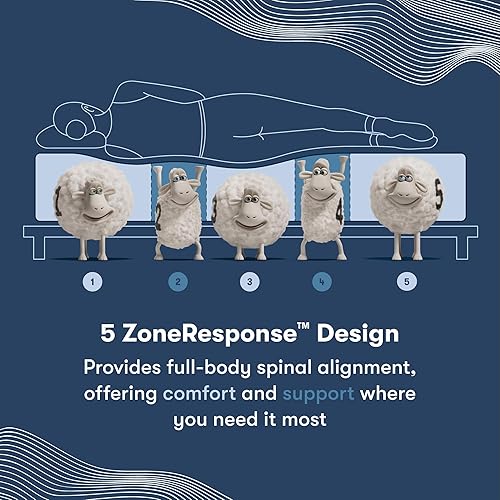Miniatura 3 de Serta iComfort Aspire - Colchón de espuma viscoelástica de felpa de 14 pulgadas, alivia la presión, enfriamiento y apoyo para un sueño reparador,