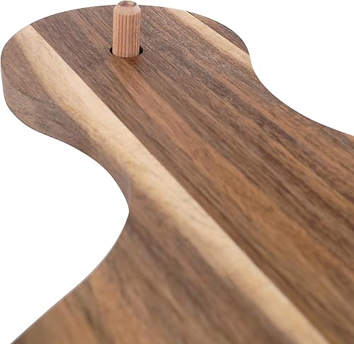 Miniatura 9 de Tabla rectangular de acacia para embutidos  Tablas de queso de 10 x 22 pulgadas perfectas para Navidad, Halloween, regalos de boda ideales para