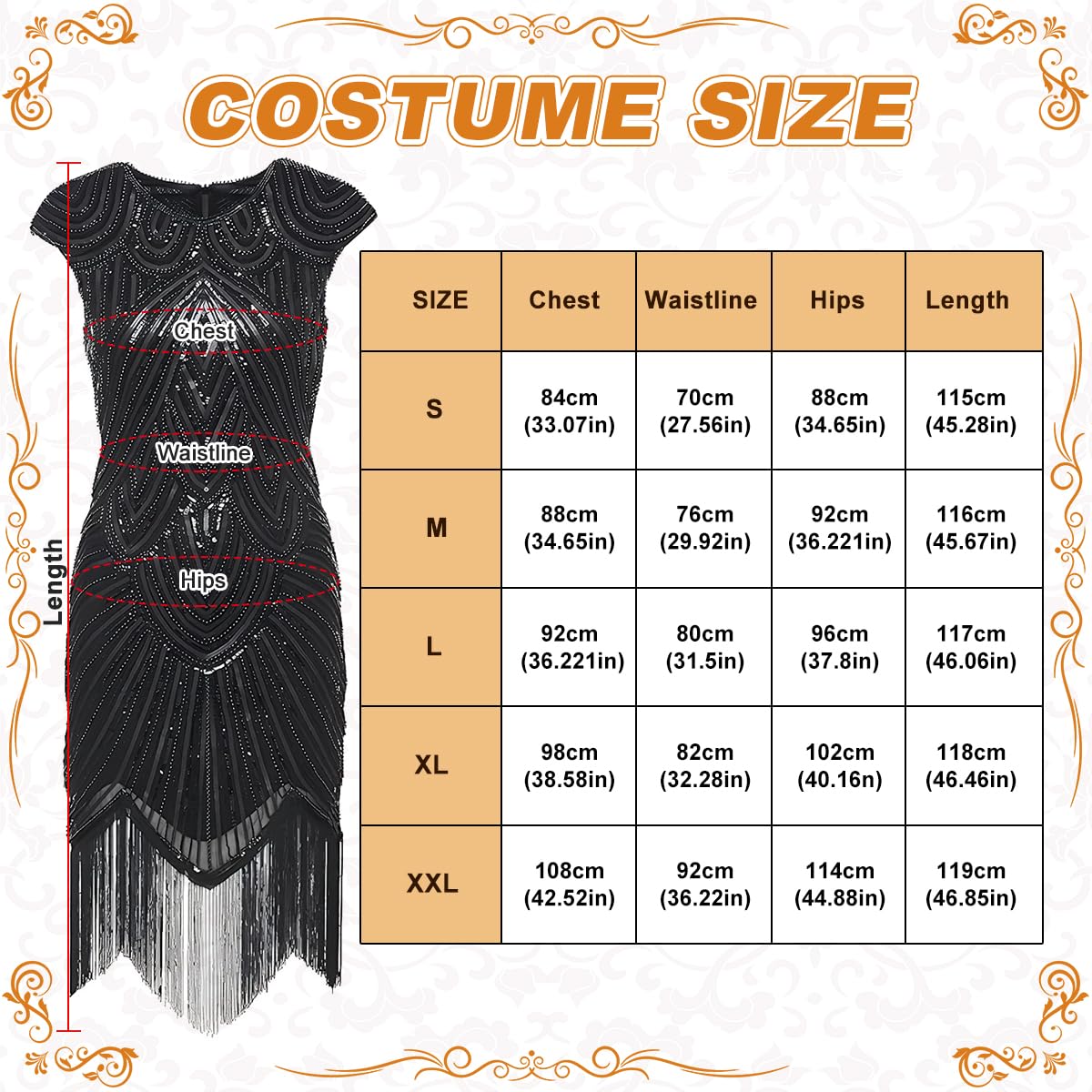 Vestido Años 20 Disfraz Años 20 Mujer, Vestido Charleston con Flecos y Lentejuelas,con Conjunto de accesorios Flapper de Los Años 20,para Carnaval, Halloween, Baile Fiesta
