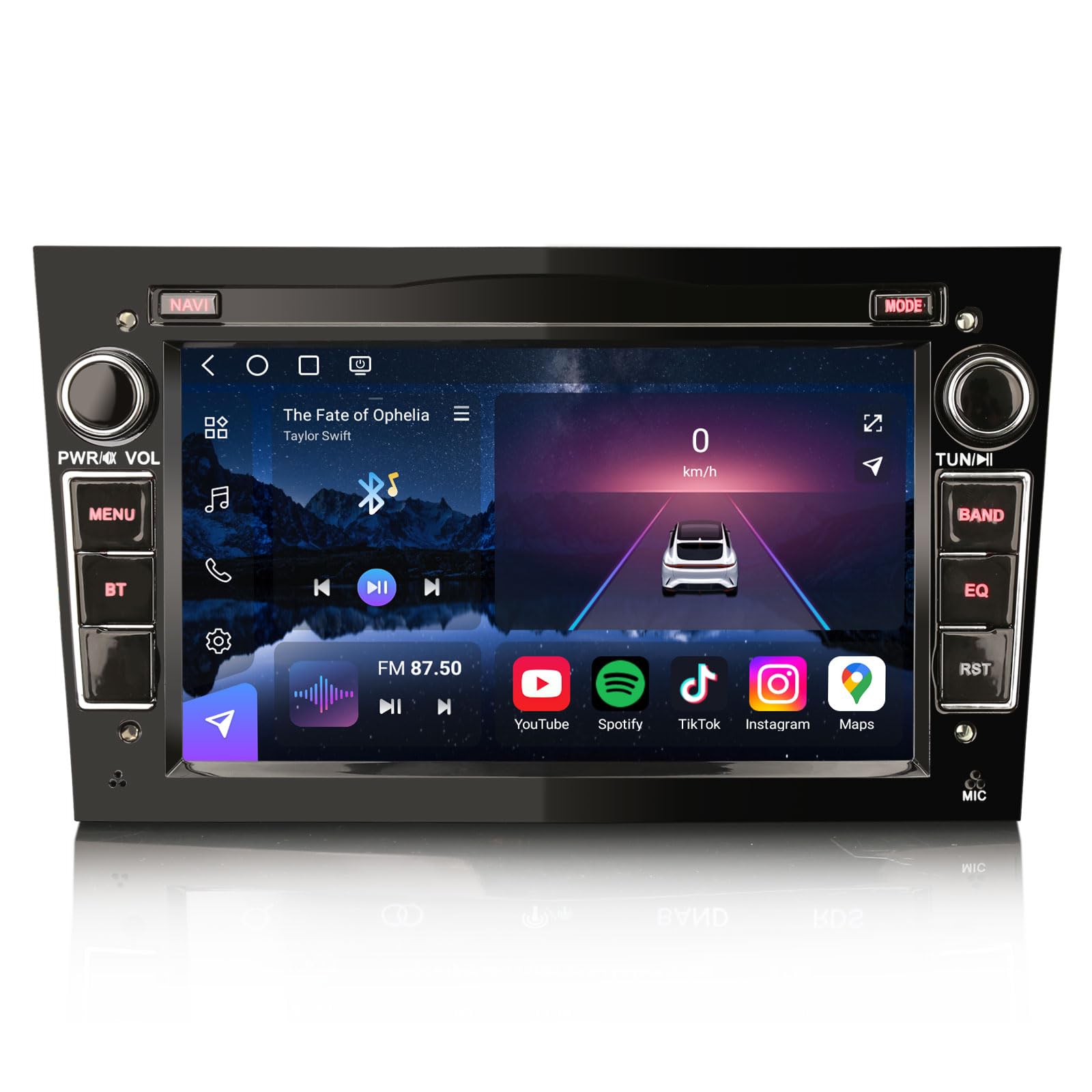 7" Qualcomm 8-núcleo 8GB+128GB Android 16 Radio Coche Bluetooth Pantalla para Opel Corsa C Corsa D Astra H Zafira Meriva Combo Signum GPS Navegador CarPlay Android Auto WiFi 4G DSP Dab+ RDS Canbus