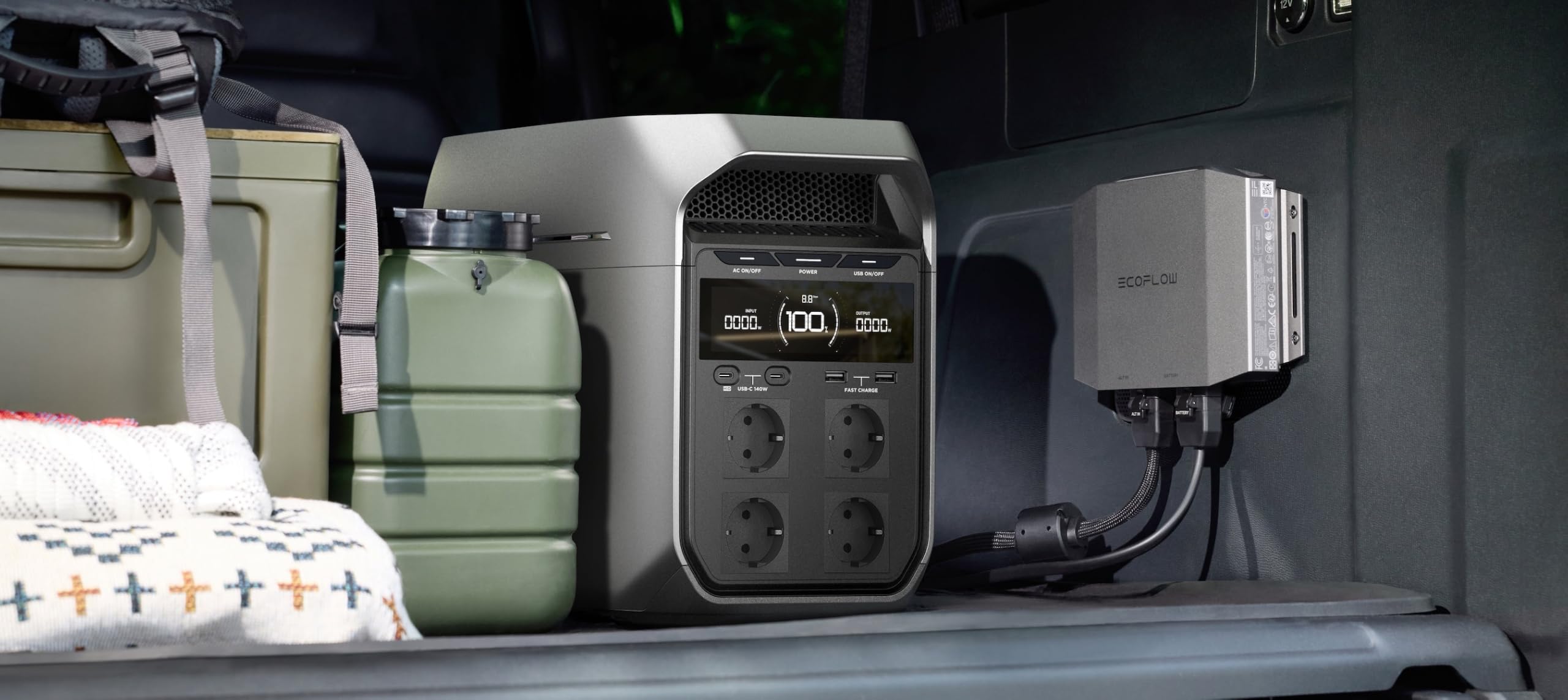 EcoFlow - Cargador de batería para coche (600 W, 12/24 V)