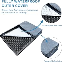 Gzvxuny XXL Ortopéd Kutyaágy 120x74cm Vízálló Съемным Mosható Huzattal 4